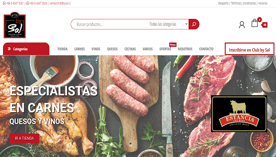 eCommerce Web By Sal | Desarrollado por Bilbao Labs